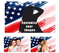 Drapeaux personnalisés - Créez votre propre drapeau américain personnalisé | Bannière personnalisée à faire soi-même avec photos et texte | Cadeau unique pour la famille | Décoration d'intérieur