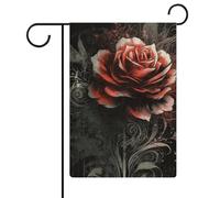 Drapeaux plats de jardin rose 30,5 x 45,7 cm double face drapeau extérieur drapeau d'été drapeau floral bienvenue drapeaux de jardin saisonniers décorations de vacances