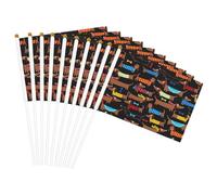 Drapeaux polyvalents avec imprimé « I Love My Dog Teckels » pour fête, défilé, célébration, vacances, mariage, décoration d'intérieur