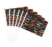 Drapeaux polyvalents avec imprimé « I Love My Dog Teckels » pour fête, défilé, célébration, vacances, mariage, décoration d'intérieur