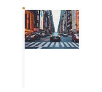 Drapeaux portables avec impression de la ville de New York pour décoration d'événements, utilisation polyvalente, activités de groupe