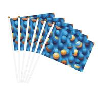 Drapeaux portatifs imprimés ballon de volleyball bleu, drapeaux portables, événements sportifs, célébrations, décorations intérieures et extérieures