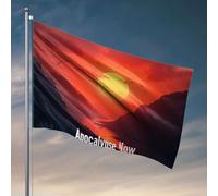 Drapeaux pour adolescents Apocalypse Now : coucher de soleil sur les montagnes, drapeau, accessoires de bateau de pêche, accessoires pour adolescents (152 x 244 cm)