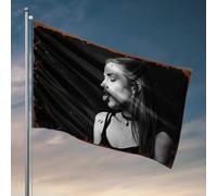 Drapeaux pour adolescents audacieux et beaux : un portrait élégant avec des accessoires tendance Drapeau drôle Décoration de dortoir Drapeaux pour chambre de garçons (30 x 45 cm)