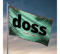 Drapeaux pour adolescents Doss People Tissues: A Tropical Text Adventure Flag Signs pour décoration de porche avant (30 x 45 cm)