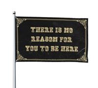 Drapeaux pour chambre à coucher avec inscription « There Is No Reason For You To Be Here » (30 x 45 cm)