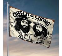 Drapeaux pour chambre à coucher - Motif Cheech & Chong's Take It Out - Drapeau pour homme - Décoration de chambre amusante (152 x 244 cm)