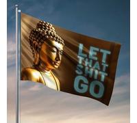 Drapeaux pour chambre de fille « Let Go Of Your Troubles » - Décoration d'intérieur pour homme - Panneaux d'extérieur et décoration (30 x 45 cm)