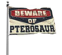 Drapeaux pour chambre de fille Méfiez-vous des ptérosaures Décoration hippie (152 x 244 cm)