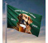 Drapeaux pour chambre de garçons avec inscription « That'S What I Drink, You Know. » Drapeaux amusants pour dortoir universitaire (30 x 45 cm)