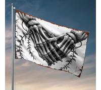 Drapeaux pour chambre Guys Funny Skulls In Love : A Gothic Romance Of Bone And Vine Flag Cool Posters For Guys Man Cabe Decor (152 x 244 cm)