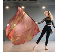 Drapeaux pour Danse,Adoration Flamme | Drapeaux de Louange avec Tige Télescopique - Université Gym Spectacle Église En Plein Air Scène Danse Photo Célébration Entraînement