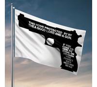 Drapeaux pour dortoir universitaire Sécurité à la maison : Drapeau Lord And Gun Cool Flags Room Guys Garden Flag Stand (120 x 180 cm)