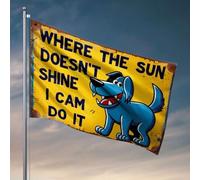 Drapeaux pour dortoir universitaire Where The Sun Doesn'T Shine, I Can Do It. Drapeau décoratif de piscine pour dortoir universitaire (120 x 180 cm)