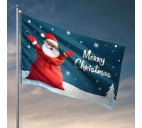 Drapeaux pour dortoirs « Merry Christmas from Santa! » Drapeaux amusants pour décoration de patio d'extérieur (30 x 45 cm)