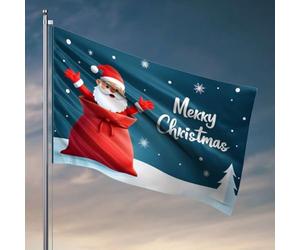 Drapeaux pour dortoirs « Merry Christmas from Santa! » Drapeaux amusants pour décoration de patio d'extérieur (30 x 45 cm)