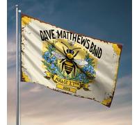 Drapeaux pour fille pour chambre à coucher Dave Matthews Band : une célébration de la nature et de la musique le 2 août, décoration amusante de chambre (152 x 244 cm)