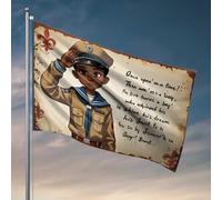 Drapeaux pour gars Boy Scout's Dream : Un voyage vers l'excellence Drapeau Teen Stuff Décoration de bar (60 x 90 cm)