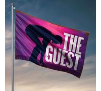 Drapeaux pour homme Cave The Guest - Une figurine mystérieuse en silhouette. Drapeau pour adolescents Stuff Drapeaux pour chambre drôle (120 x 180 cm)