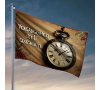 Drapeaux pour Man Cave Past Is History. Drapeaux amusants pour chambre à coucher (152 x 244 cm)