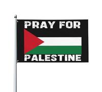 Drapeaux « Priez pour la Palestine » 3x5 pour chambre d'adolescent, décoration intérieure et extérieure pour fêtes