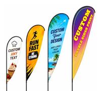 Drapeaux Publicitaires Personnalisés avec Logo et Texte pour Entreprises