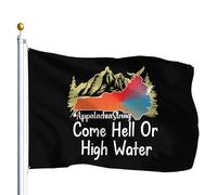 Drapeaux Quoi Qu'Il Arrive, Les Appalaches Sont Fortes Drapeau Personnalisé,Résistants Aux Intempéries Bannière Extérieure Pour Manif Fête Maison 90X150Cm