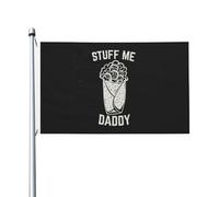 Drapeaux Remplis-Moi De Tacos, Papa Décoration Bannière Double Face Avec Œillets Drapeaux De Maison Pour Ferme Porte Chambres 90X150Cm