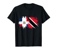 Drapeaux République dominicaine et Trinité-et-Tobago T-Shirt