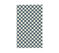 Drapeaux rétro bleus et blancs à motif carré, 91 x 152 cm, bannière de vœux avec œillets, décoration d'intérieur ou d'extérieur