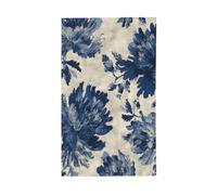 Drapeaux rétro en denim patchwork fantôme maison de cour, 9,1 x 1,5 m, bannière de vœux avec œillets, décoration d'intérieur et d'extérieur