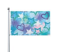 Drapeaux Rock Stars Flash 152 x 91 cm avec œillets, en polyester personnalisé