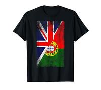 Drapeaux Royaume-Uni et Portugal - Portugais britannique T-Shirt