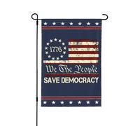 Drapeaux « Sauvons la démocratie » « Stop au Projet 2025 » « Drapeau anti-idiots » « Panneau de jardin 12x18 » « Bannière double face » « Sans mât »