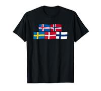 Drapeaux scandinaves, Pays Nordiques T-Shirt