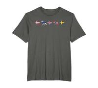 Drapeaux Scandinavie Elche Couleurs Suède,Norvège T-Shirt