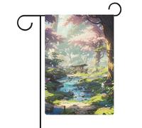 Drapeaux Secret Garden, drapeaux double face pour les fêtes, pour la décoration de pelouse extérieure, 12,6 pouces''×18,5 pouces''