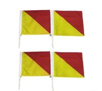Drapeaux Sémaphore Marins 35cm Polyester Jaune Drapeaux Sémaphore