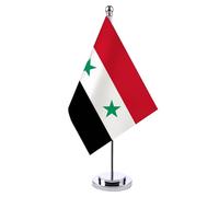 Drapeaux syriens, décoration de bureau pour bureau, salle de conférence et amateurs de culture, petits drapeaux de table syriens, décoration de table syrienne