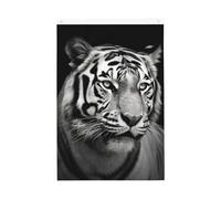 Drapeaux tigre noir et blanc pour l'extérieur 6 x 0,9 m - Drapeau de jardin vertical double face - Bannière de vacances avec œillets - Drapeau de maison pour pelouse, porche, décoration d'intérieur