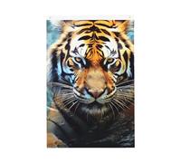 Drapeaux tigres cool pour l'extérieur 6 x 0,9 m - Impression verticale double face - Drapeau de jardin - Bannière de vacances avec œillets - Drapeau de maison pour pelouse, porche, décoration