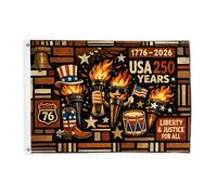 Drapeaux torches pour extérieur, chapeau vintage patriotique - Drapeaux rouges avec bannière en corde - Décoration résistante à la décoloration pour porche, jardin, balcon, maison - 0,6 x 0,9 m