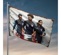 Drapeaux universitaires pour dortoir United Soccer Stars : Unity In Motion Drapeau Décorations de piscine Drapeau extérieur Porche Drapeau (30 x 45 cm)