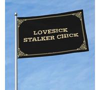 Drapeaux universitaires pour les gars Lovesick Stalker Drapeau poussin drapeaux étranges petits drapeaux (couleur : couleur, taille : 60 x 90 cm)