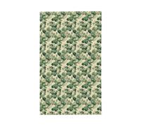 Drapeaux verts avec feuilles d'eucalyptus pour maison, cour, 91 x 152 cm, bannière de vœux avec œillets, décoration d'intérieur ou d'extérieur