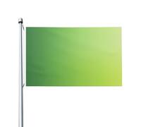 Drapeaux verts dégradés pour maison, cour, 91 x 152 cm, bannière de vœux avec œillets, décoration d'intérieur ou d'extérieur