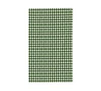 Drapeaux verts et blancs à motif damier pour maison, cour, 91 x 152 cm, bannière de vœux avec œillets, décoration d'intérieur ou d'extérieur