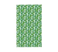 Drapeaux verts et blancs à motif floral pour cour, maison, 91 x 152 cm, bannière de vœux avec œillets pour décoration d'intérieur ou d'extérieur