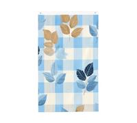 Drapeaux vichy d'automne 9,5 x 1,5 m - Bannière double face pour maison, cour, extérieur et intérieur - Décoration de fête