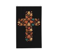 Drapeaux vintage citrouilles 9,6 x 1,5 m Chrysanthèmes Automne Jardin Bannière double face pour maison, cour, extérieur et intérieur Décoration de fête